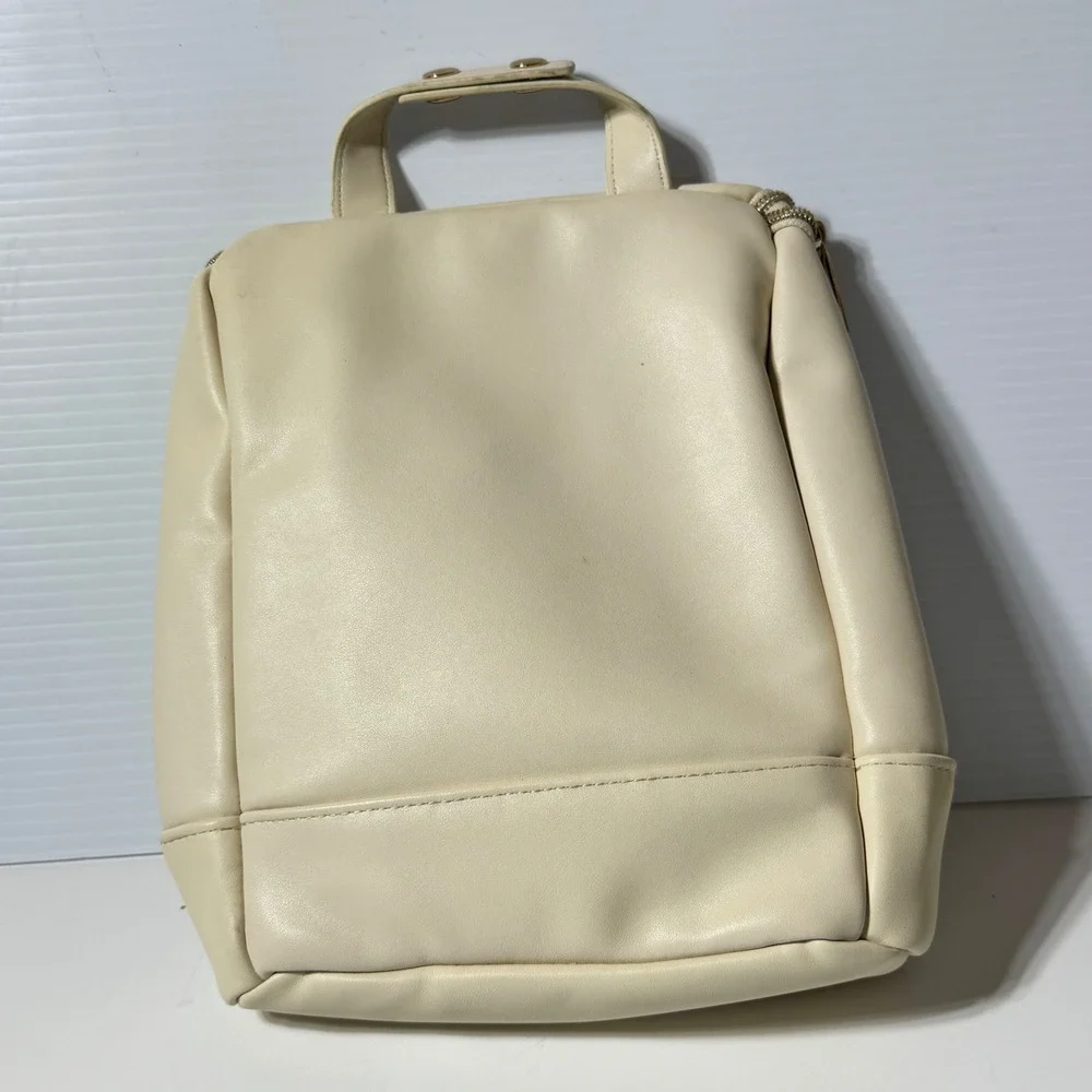 Itzy Ritzy Chill Like A Boss Baby Bottle Bag Cream Quilted Leather